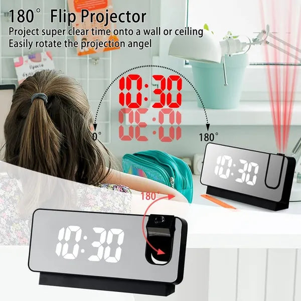 Mirror projection alarm clock ⏰